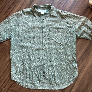 Vintage Chiamare 100% Rayon Button Up Shirt Large